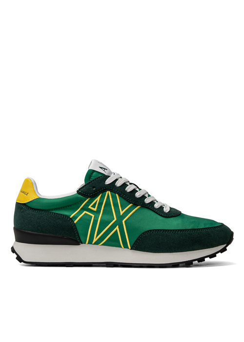 Sneakersy męskie zielone Armani Exchange  XUX129 XV549 00134