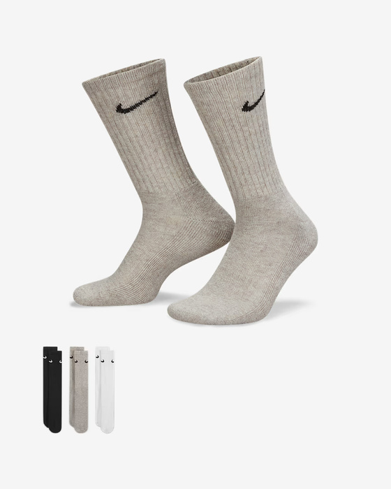 Nike 3PPK VALUE COTTON CREW Skarpety Unisex