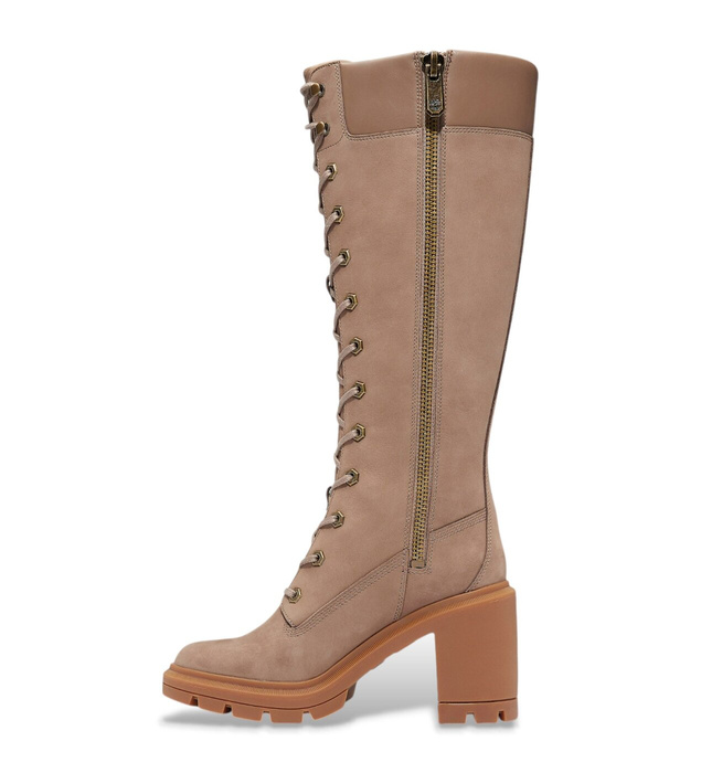 Timberland ALLINGTON HEIGHTS 14 INCH LACE UP BOOT TAUPE GRAY Botki damskie