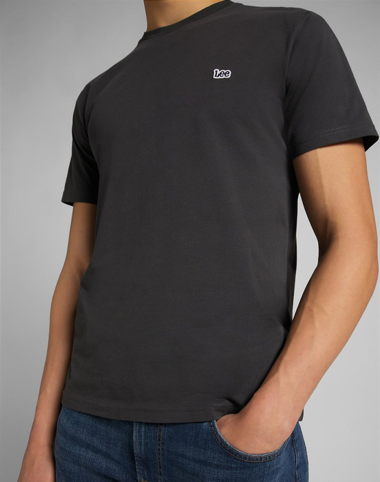 Koszulka męska LEE SS PATCH LOGO TEE WASHED BLACK 