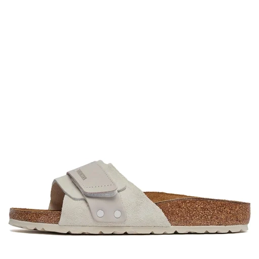 BIRKENSTOCK OITA W LENB/LEVE ANTIQUE WHITE Klapki damskie
