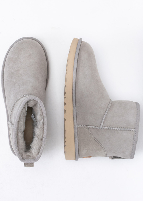 Buty zimowe damskie szare UGG W CLASSIC MINI II 