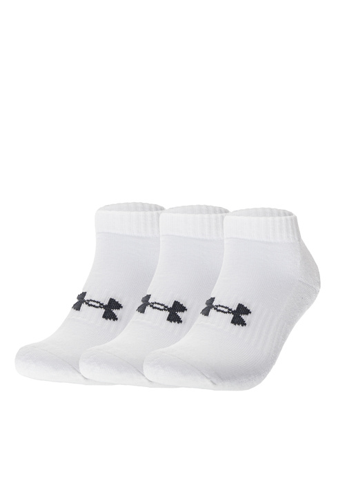 Skarpety białe Unisex UA Core No Show 3-Pack Socks