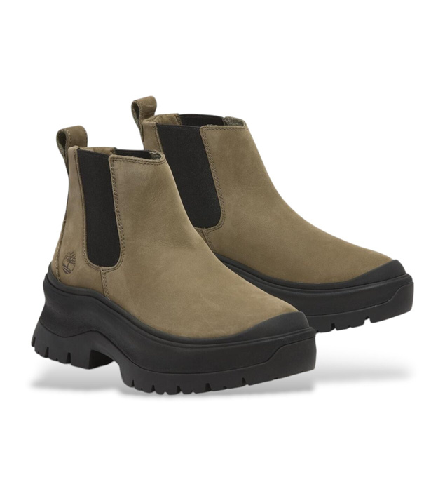 Timberland Roxie Lane MID CHELSEA BOOT OLIVE NUBUCK Sztyblety damskie