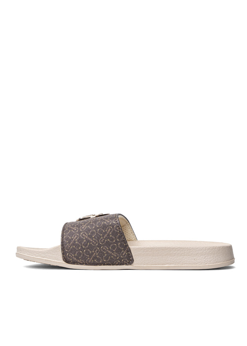 Klapki damskie beżowe U.S. Polo ASSN. IVY001-DBR