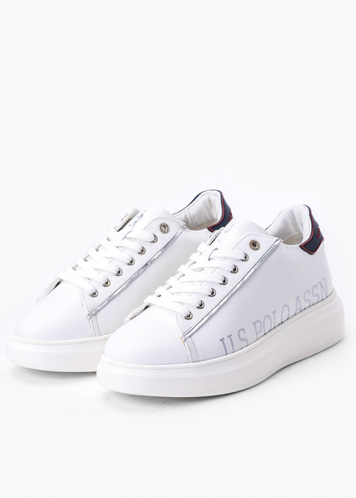 Sneakersy damskie U.S. POLO CARDI010LTH-WHI-DBL0 Sneakersy damskie 