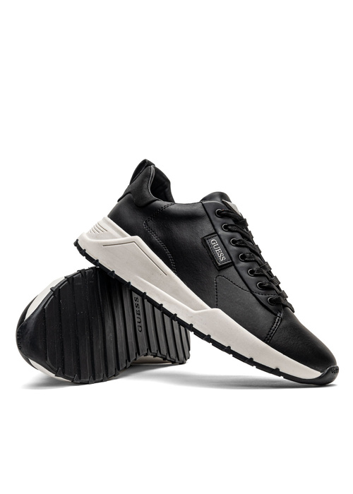 Sneakersy męskie czarne Guess Lucca
