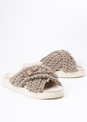 INUIKII WOVEN STONES Klapki damskie