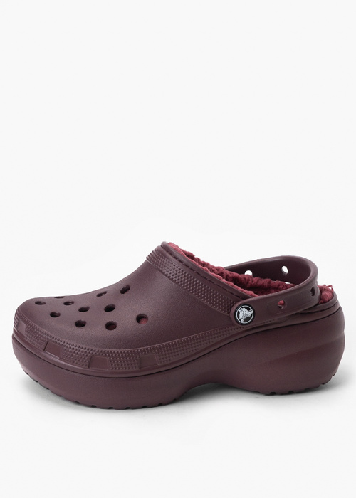 Klapki damskie CROCS CLASSIC PLATFORM LINED CLOG