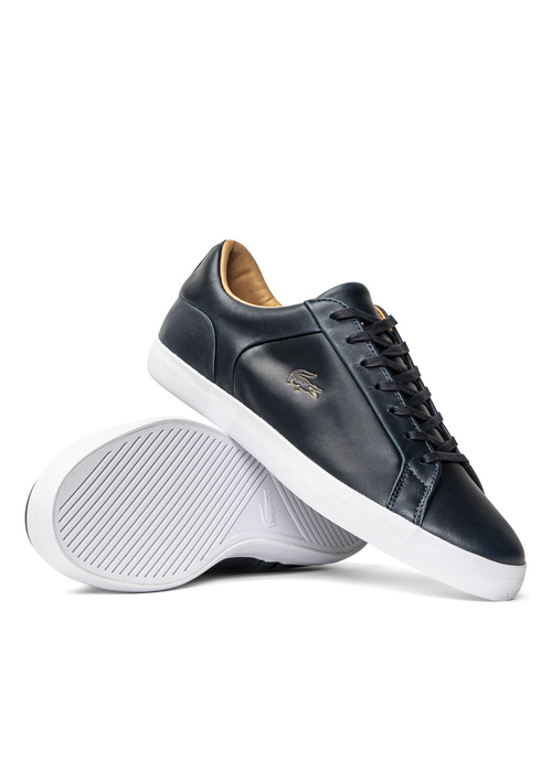 Sneakersy męskie granatowe Lacoste Lerond 0320 1 Cma
