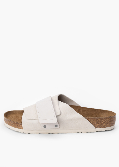 Klapki męskie BIRKENSTOCK KYOTO LENB/LEVE ANTIQUE WHITE