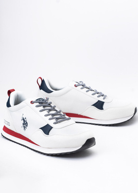 Sneakersy męskie U.S. POLO BALTY003M/3TY1 WHI