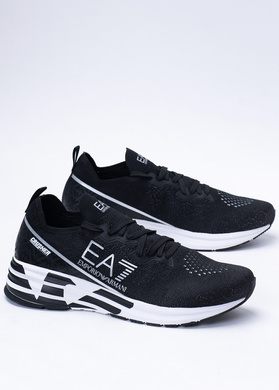 Sneakersy męskie czarne EA7 Emporio Armani X8X095 XK240 A120