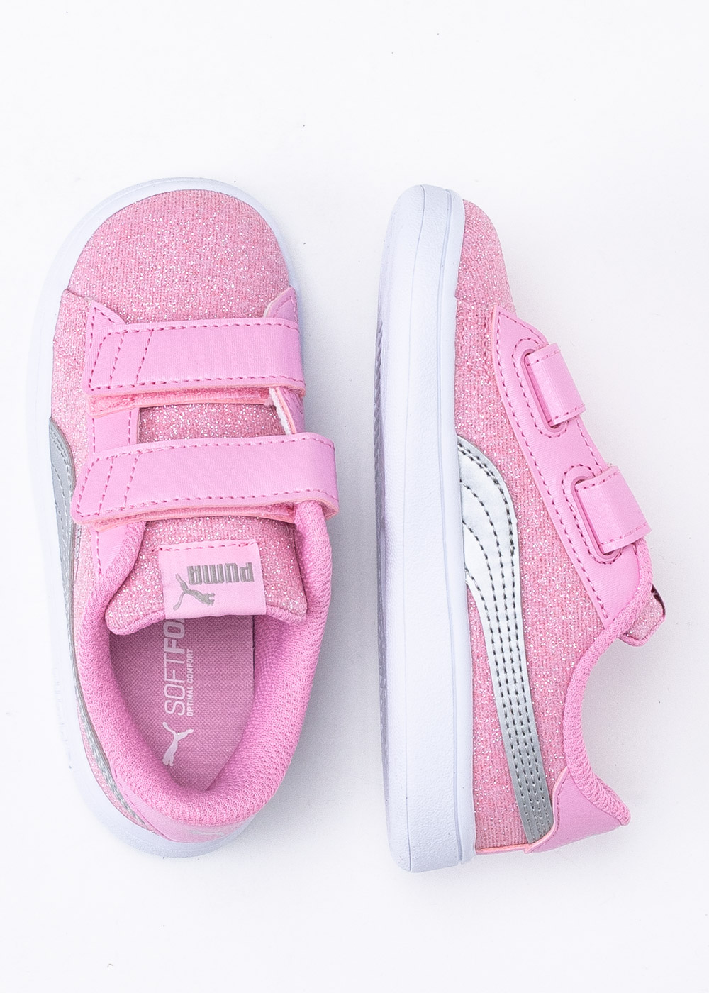 Pink puma shops sneakers