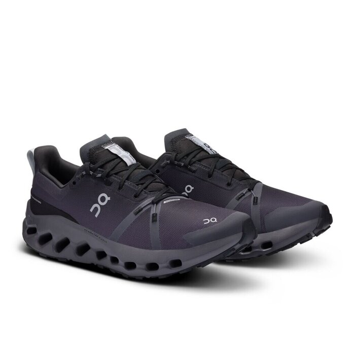 Buty męskie do biegania ON CLOUDSURFER TRAIL WATERPROOF BLACK | ECLIPSE