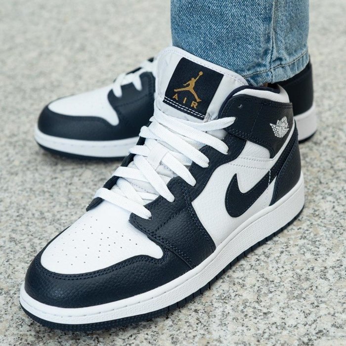 Buty sportowe męskie Nike Air Jordan 1 Mid GS (554725-174)