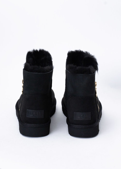 Buty zimowe damskie UGG Bailey Zip Mini (1112481-BLK)