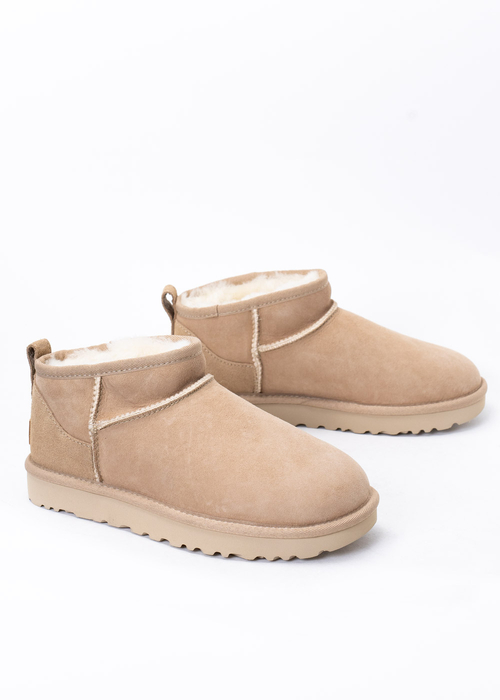 Buty zimowe damskie beżowe UGG W CLASSIC ULTRA MINI