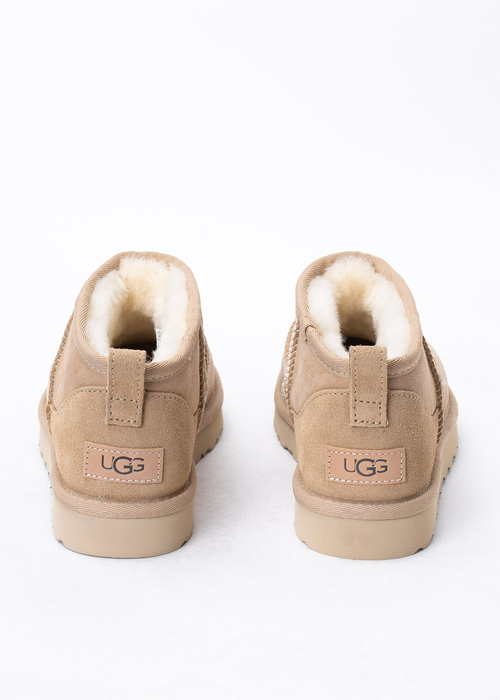 Buty zimowe damskie beżowe UGG W CLASSIC ULTRA MINI