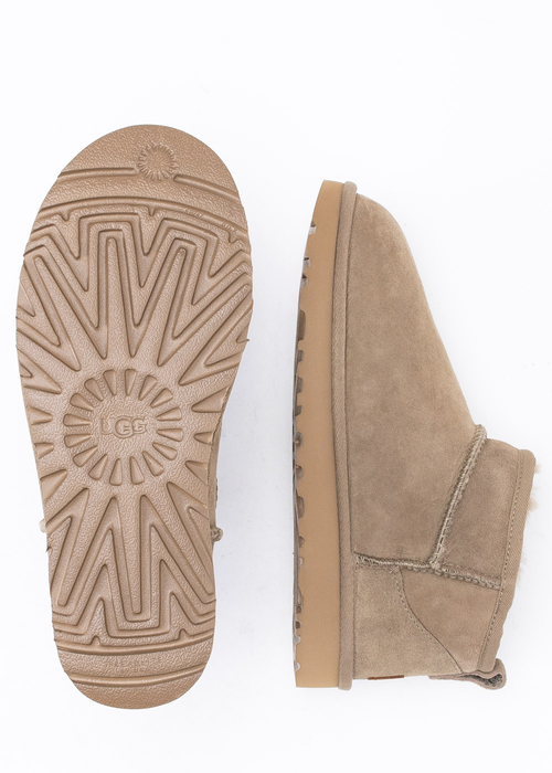 Buty zimowe damskie brązowe UGG W Classic Ultra Mini