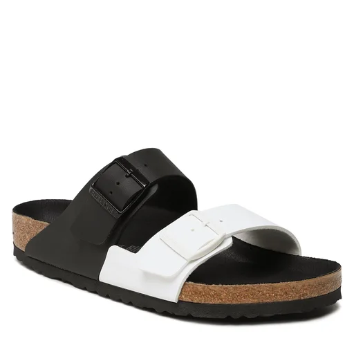 Klapki damskie BIRKENSTOCK ARIZONA SPLIT BF BLACK/WHITE  