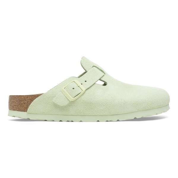 Klapki damskie BIRKENSTOCK BOSTON LEVE FADED LIME