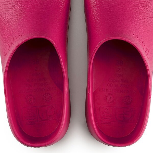 Klapki damskie BIRKENSTOCK SUPER-BIRKI FUSION PU RASPBERRY SORBET  