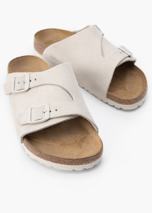 Klapki damskie BIRKENSTOCK ZÜRICH LEVE ANTIQUE WHITE