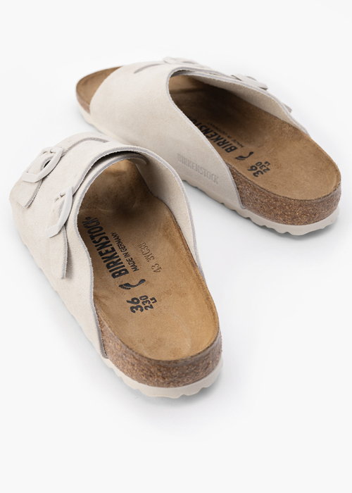 Klapki damskie BIRKENSTOCK ZÜRICH LEVE ANTIQUE WHITE