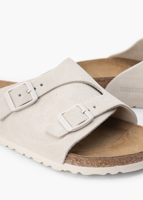 Klapki damskie BIRKENSTOCK ZÜRICH LEVE ANTIQUE WHITE