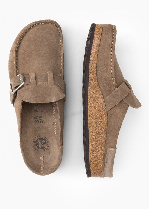 Klapki damskie brązowe BIRKENSTOCK BUCKLEY LEVE 