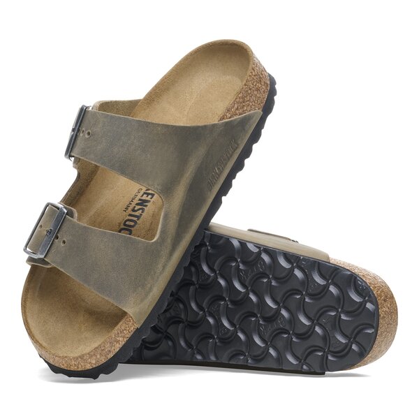 Klapki męskie BIRKENSTOCK ARIZONA LEOI FADED KHAKI  