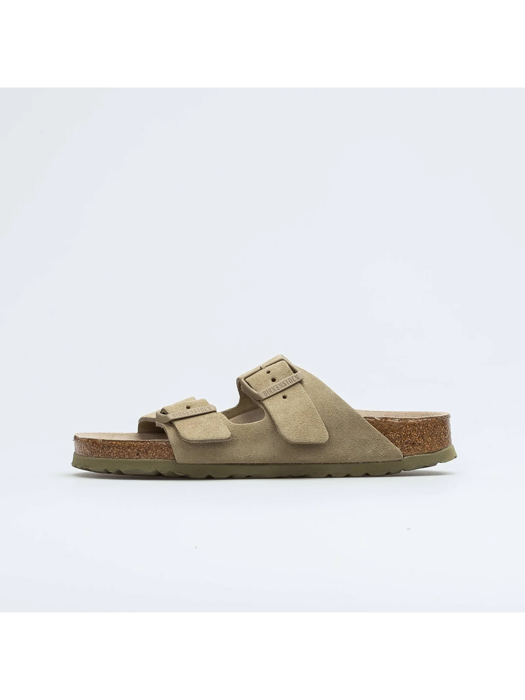 Klapki męskie BIRKENSTOCK ARIZONA SFB LEVE FADED KHAKI  