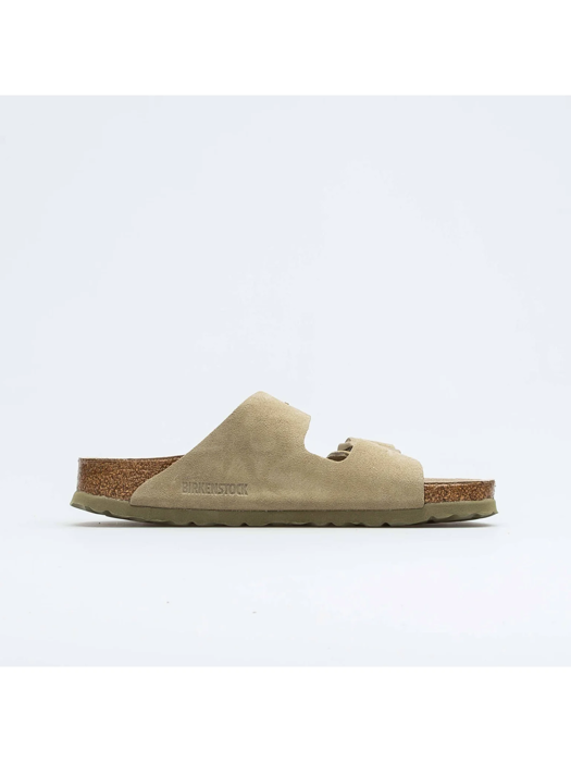 Klapki męskie BIRKENSTOCK ARIZONA SFB LEVE FADED KHAKI  