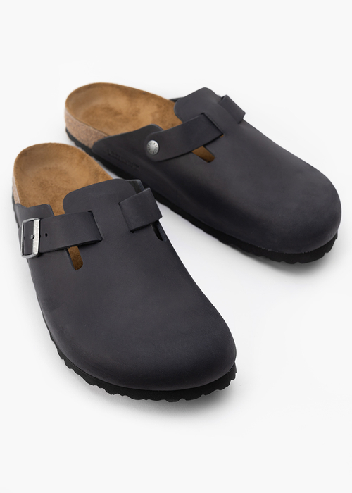 Klapki męskie BIRKENSTOCK BOSTON LEOI BLACK