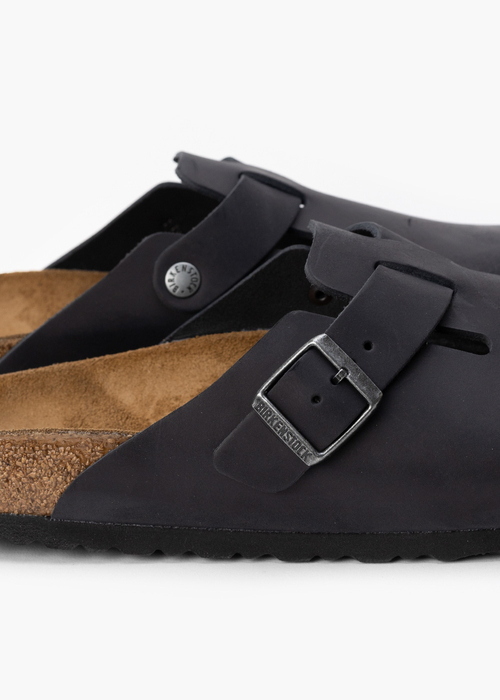 Klapki męskie BIRKENSTOCK BOSTON LEOI BLACK