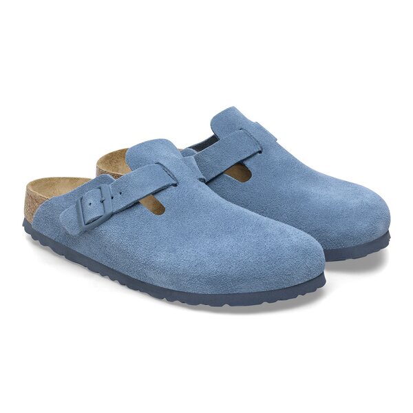 Klapki męskie BIRKENSTOCK BOSTON LEVE ELEMENTAL BLUE  