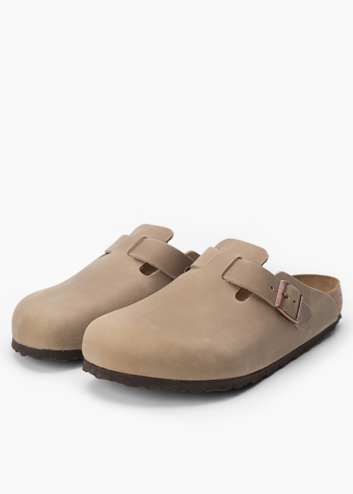 Klapki męskie BIRKENSTOCK BOSTON SFB LEOI TABACCO BROWN