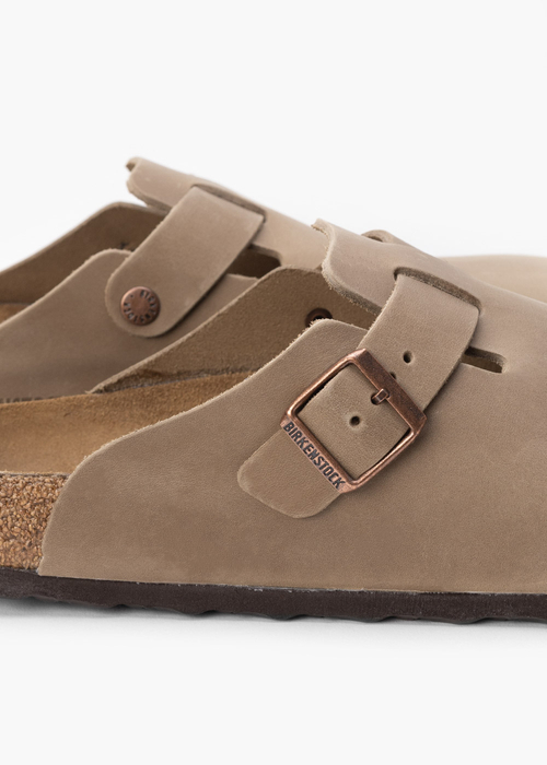 Klapki męskie BIRKENSTOCK BOSTON SFB LEOI TABACCO BROWN