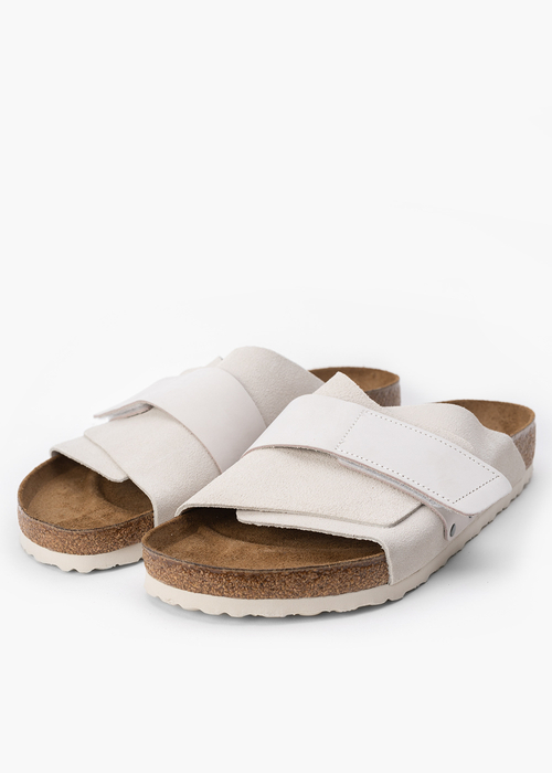 Klapki męskie BIRKENSTOCK KYOTO LENB/LEVE ANTIQUE WHITE