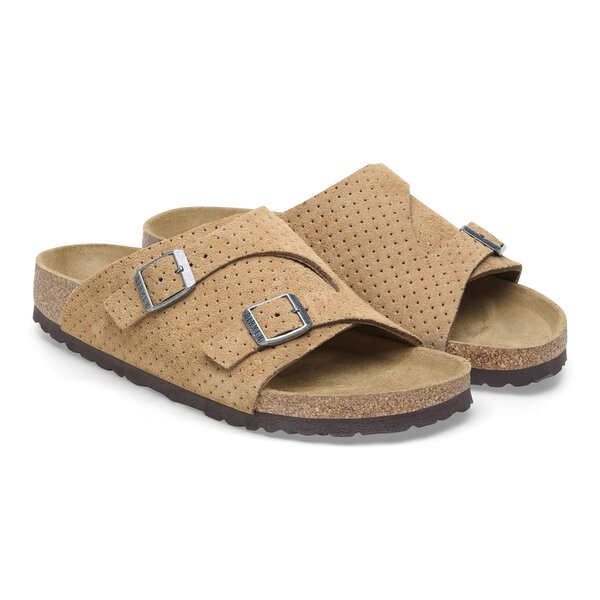 Klapki męskie BIRKENSTOCK ZÜRICH LEVE DOTTED NEW BEIGE  