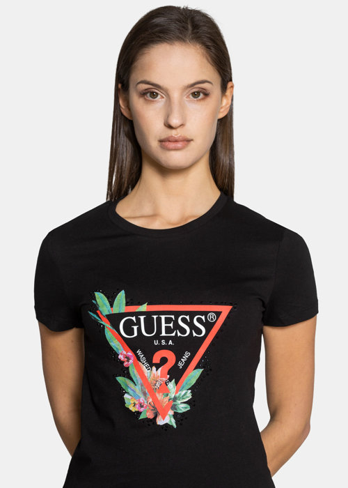 Koszulka damska Guess Nora Tee (W1YI98JA911-JBLK)