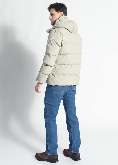 Kurtka zimowa unisex beżowa RAINS PUFFER JACKET