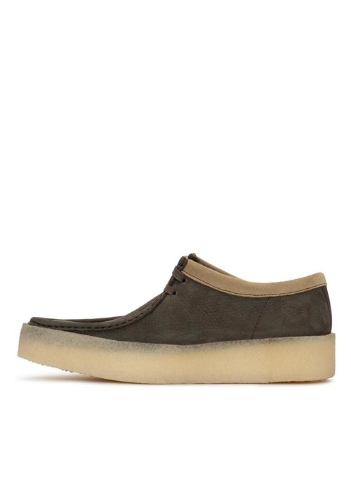 Mokasyny męskie Clarks Wallabee Cup Dark Green Nubuck (26162646)