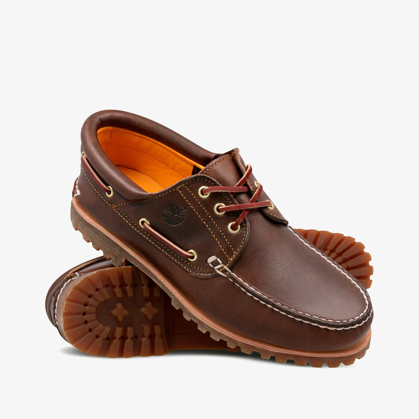 Mokasyny męskie Timberland Authentic BOAT SHOE BROWN