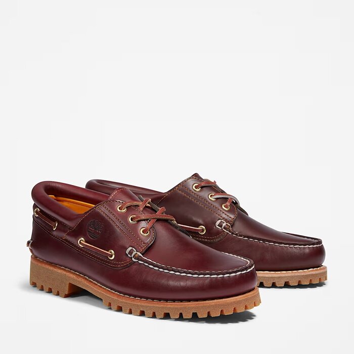 Mokasyny męskie Timberland Authentic BOAT SHOE BURGUNDY