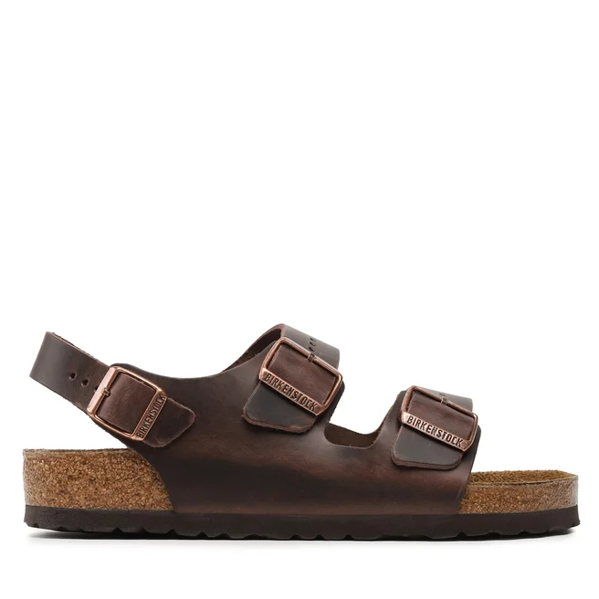 Sandały unisex brązowe Birkenstock Milano LE