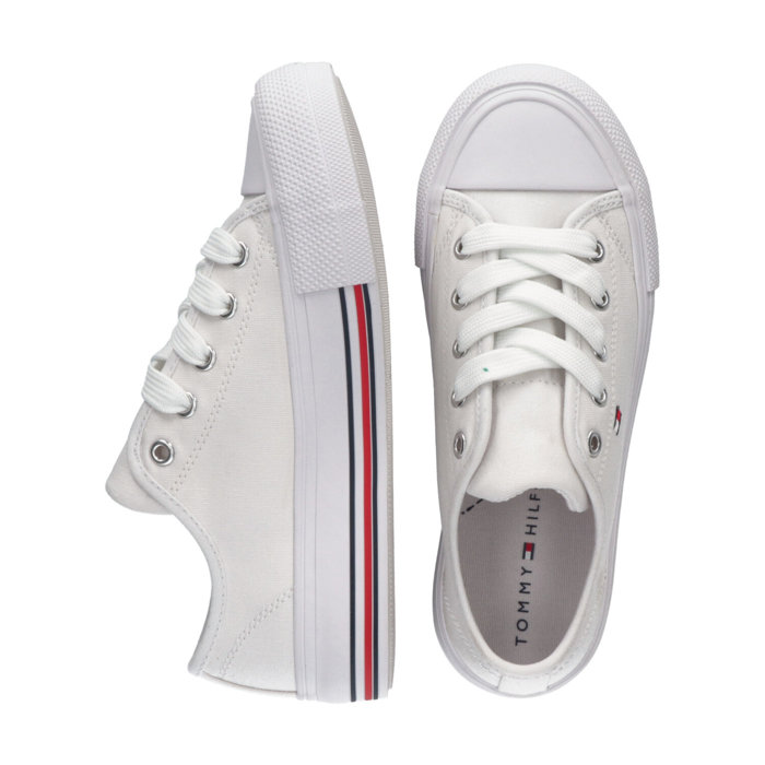 Sneakersy dziecięce TOMMY HILFIGER LOW CUT LACE-UP SNEAKER