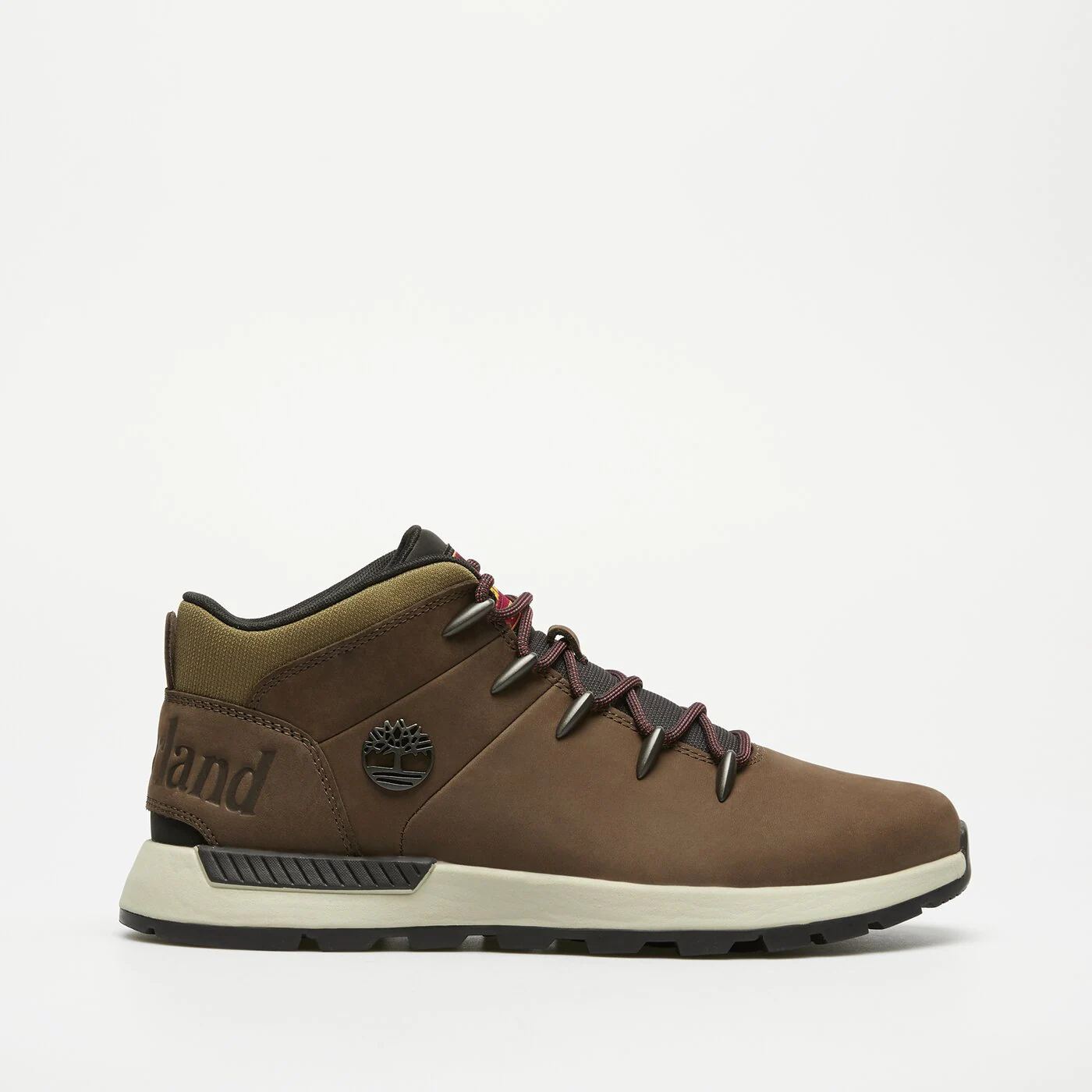 Sneakersy męskie Timberland Sprint Trekker MID LACE UP SNEAKER DARK BROWN NUBUCK