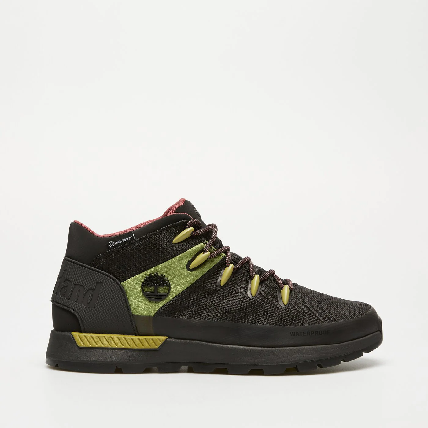 Sneakersy męskie Timberland Sprint Trekker MID LACE UP WATERPROOF BLACK MEDIUM GREEN